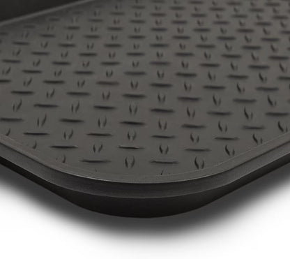 Diamond Boot Tray 15"x 29" Black Plastic Shoe Mud Mat for Entryway | Indoor Outdoor Entryway Shoe Drip Pan, Drainage Shoe Holder for Garden Boots Pet Feeding Craft Project Floor Protection