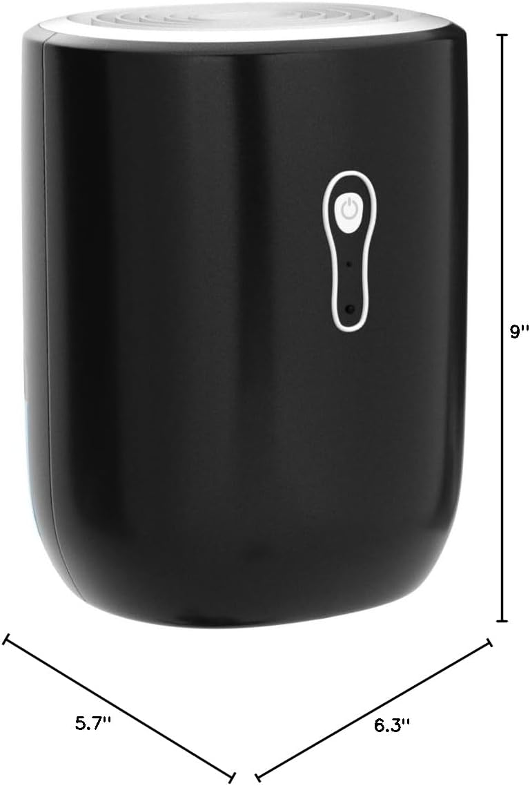 Dehumidifiers for Home 27oz(800ml), Small Auto Shut off with Drain Hose | Portable Ultra Quiet Mini Dehumidifier for Bathroom, Basement, Garage, RV, Gun Safe, Closet, Quiet Moisture Absorber