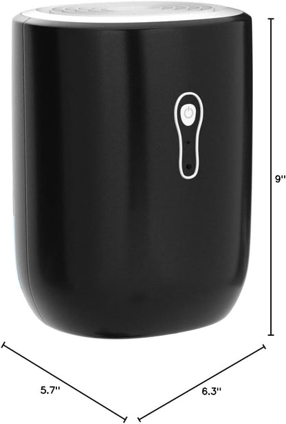 Dehumidifiers for Home 27oz(800ml), Small Auto Shut off with Drain Hose | Portable Ultra Quiet Mini Dehumidifier for Bathroom, Basement, Garage, RV, Gun Safe, Closet, Quiet Moisture Absorber