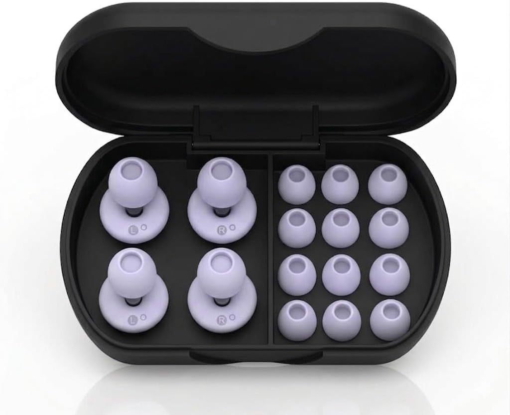 -40dB Ear Plugs for Sleeping Noise Cancelling Ear Plugs for Noise Reduction & Snoring, Concerts, Ep01 Earplugs for Sleep, Sider Sleepers Airplane, Silicone Earplugs Reusable Concert Ear Plug Case