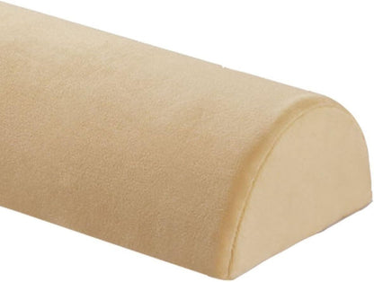 Half Moon Bolster Pillow for Legs, Knees, Lower Back and Head, Lumbar Support Pillow for Bed, Sleeping | Semi Roll for Ankle and Foot Comfort - Machine Washable Cover(@10,42x18x10cm/16.5x7x4in)