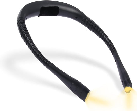Neck Reading Light, Rechargeable Book Light, 3 Color Modes