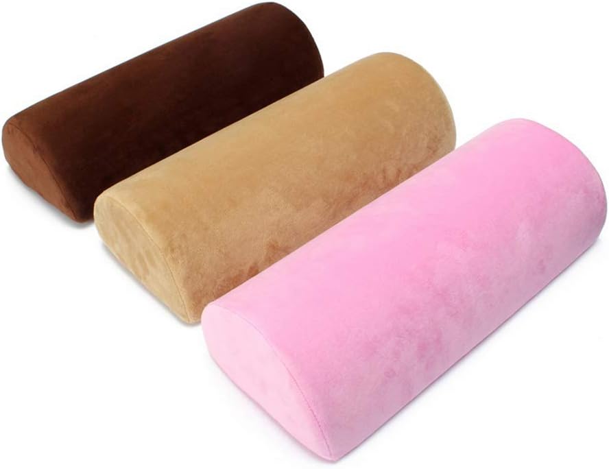 Multi-use Bolster Pillow for Legs Back Neck Lumbar Spine Knee Pain Relief Memory Foam Support Pillow (Yellow)