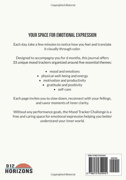 Mood & Habit Tracker Challenge: A Self-Care Coloring Journal for Daily Wellness