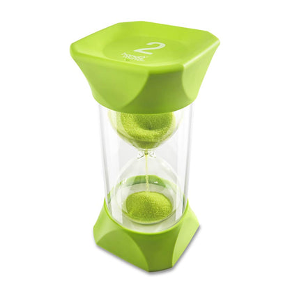 hand2mind Orange Jumbo Sand Timers, 5 Minute Sand Timer, Hourglass Sand Timer with Soft Rubber End Caps Offers Quiet Pausing, Classroom Sand Timers for Kids, Teeth Brushing and Game Timer (Set of 1)