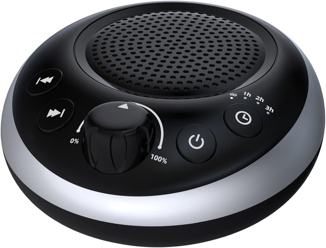 Sound Machine Loud White Noise Machine Nonstop Brown Noise Sleep Machine 30 Soothing Sounds for Baby Kids Adults Pink Noise Sounds Machine 36-Level Vol 4 Timer Memory Function for Home Travel Office
