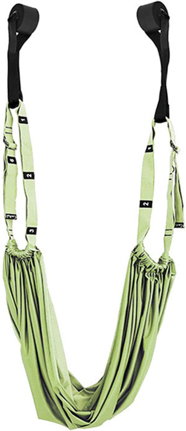 Door Leg Stretcher with Loops Stretching Strap Elastic Band for Lower Back Handstand Training Muscle Exercise Flexibility Support Home Gym