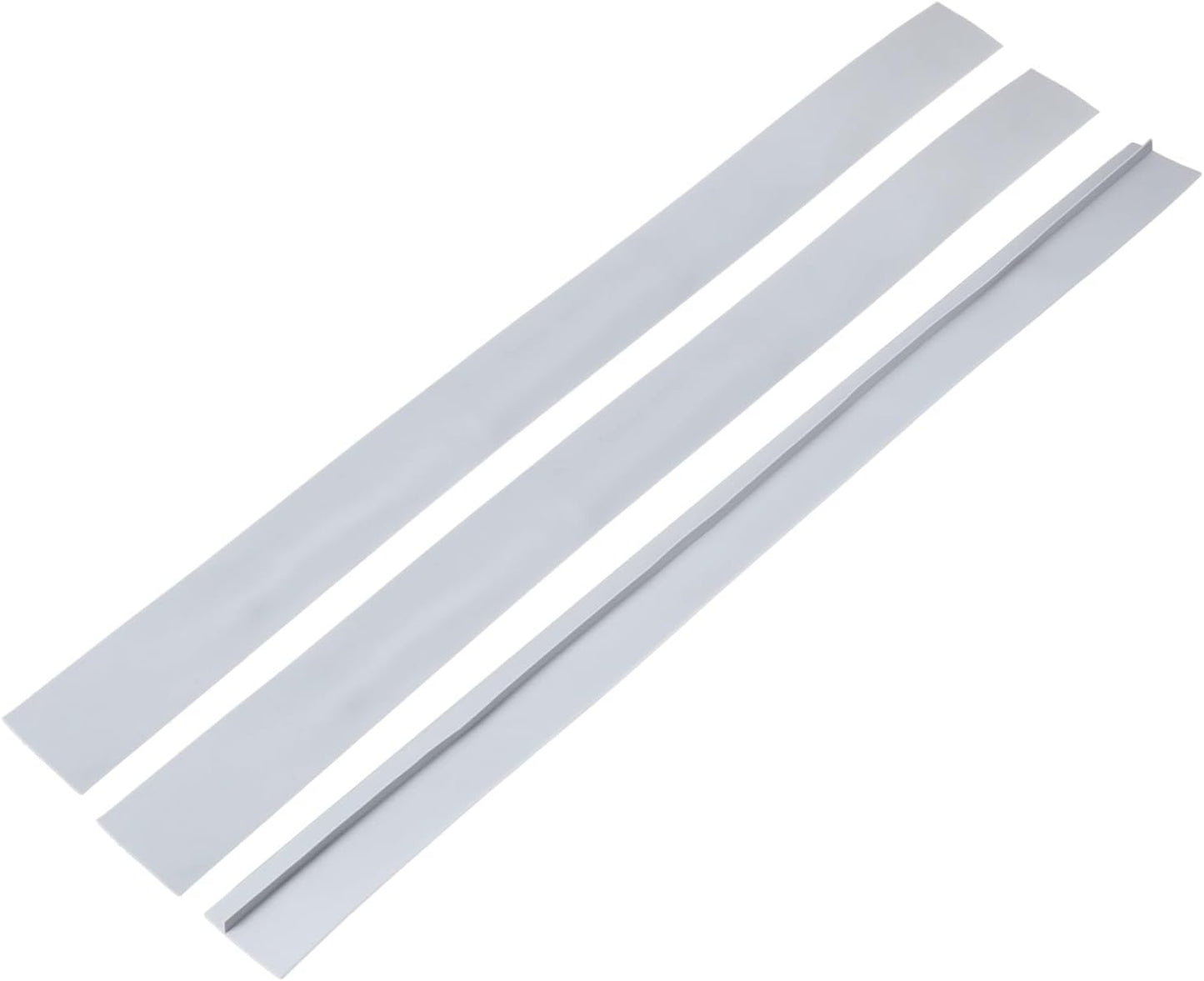 PATIKIL 25 Inch Silicone Stove Gap Covers, 3 Pcs Heat Resistant Kitchen Stove Gap Fillers for Ovens Stovetop Counter Washer Dryer, Gray