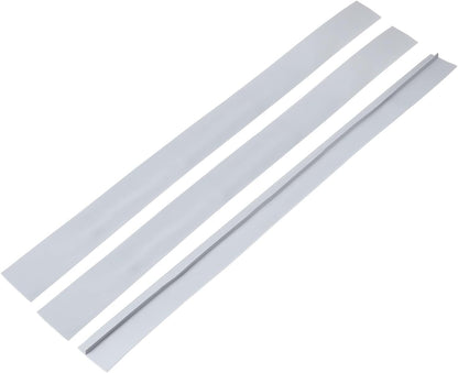 PATIKIL 25 Inch Silicone Stove Gap Covers, 3 Pcs Heat Resistant Kitchen Stove Gap Fillers for Ovens Stovetop Counter Washer Dryer, Gray