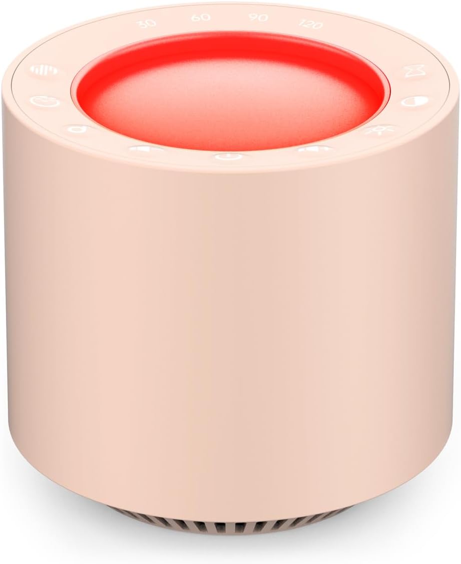 Red Light Therapy White Noise Sleep Sound Machine for Baby