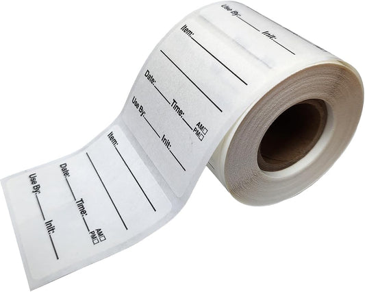 Water Soluble Labels – 300 Removable Dissolvable Labels for Food Storage – No Cleanup, Effortless Removal – Ideal for Freezer & Kitchen Organization (Item, 2X3 in)