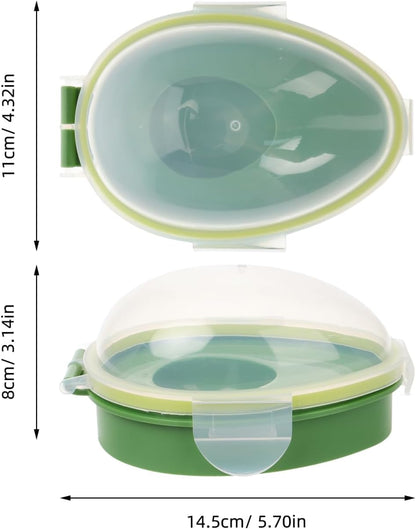 DOITOOL Avocado Keeper, Avocados Storage Container, Reusable Saver Holder, Silicone Fridge Container for Freshness, Refrigerator Vegetable Case Saver, Clear Box for Vegetarians