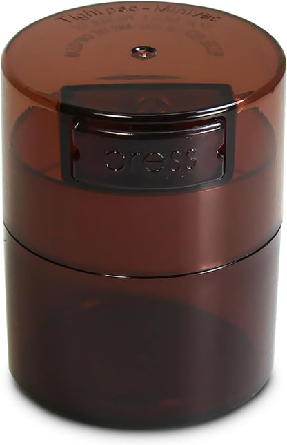 Minivac - 10g to 30 grams Airtight Multi-Use Vacuum Seal Portable Storage Container for Dry Goods, Food, and Herbs - Green Clear