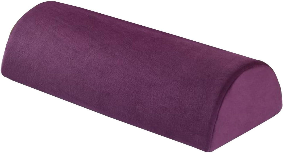 Large Half Moon Bolster Pillow for Legs, Knees, Side Sleepers，Lower Back and Head, with Pillowcase Memory Foam Leg Pillows for Sleeping Yoga Bed(#14,16.5x7x4in/42x18x10cm)