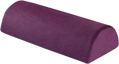 Large Half Moon Bolster Pillow for Legs, Knees, Side Sleepers，Lower Back and Head, with Pillowcase Memory Foam Leg Pillows for Sleeping Yoga Bed(#14,16.5x7x4in/42x18x10cm)