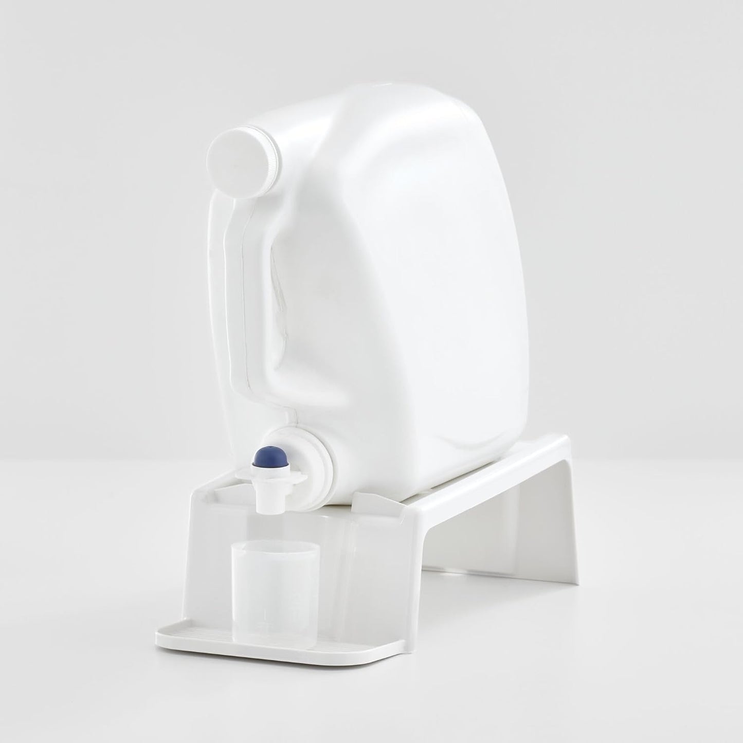 iDesign Laundry Detergent Holder, Clear | Liquid Detergent Stand, Laundry Room Organization