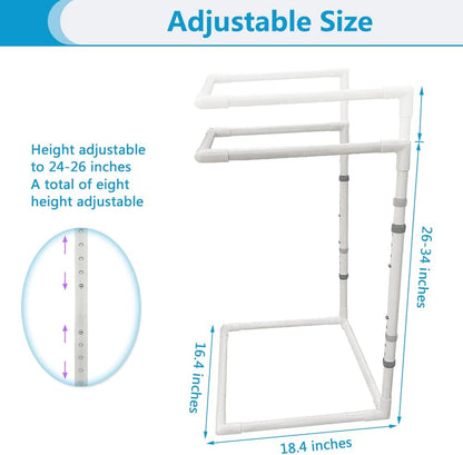 Blanket Lifter for Feet Bed Sheet Lift Foot Cradle Hospital Bed Toe Tent Blanket Support 26"-34" Adjustable Holder Bar Ankle Leg Knee Surgery Recovery Supplies