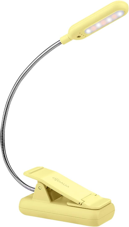 VAVOFO Rechargeable Reading Light, Clip on Book Light for Reading in Bed
