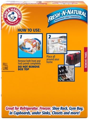 Arm & Hammer Baking Soda Fresh-n-Natural Odor Eliminator, 12 oz (Pack of 3)