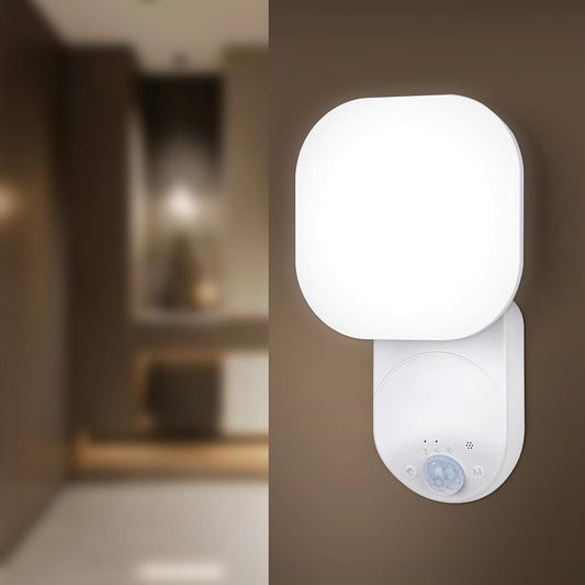 Yochoice Rechargeable Motion Sensor Wireless Dimmable LED Wall Lights with Remote, Closet Lights Battery Operated with Adjustable Lighting and Angle, for Closet Pantry Bedroom Garage, 2 Packs