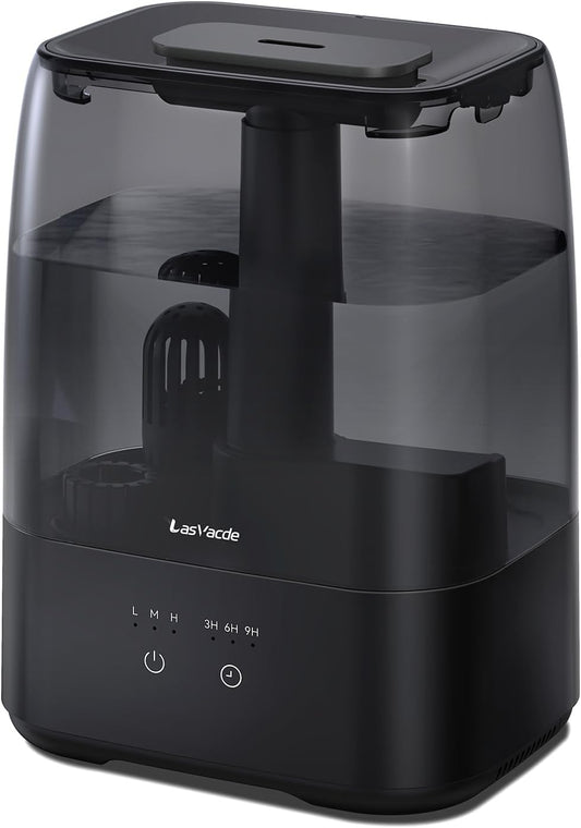 Top Fill Humidifiers for Bedroom, 4.0L Tank Cool Mist Humidifiers for Large Room, 30H Runtime, 28dB Quiet Ultrasonic Air Humidifier for Home with 9H Timer, Aroma Tray