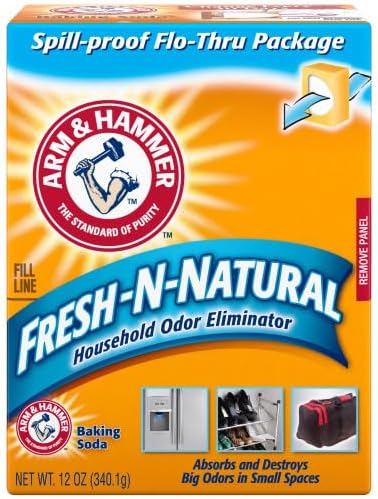 Arm & Hammer Baking Soda Fresh-n-Natural Odor Eliminator, 12 oz (Pack of 3)