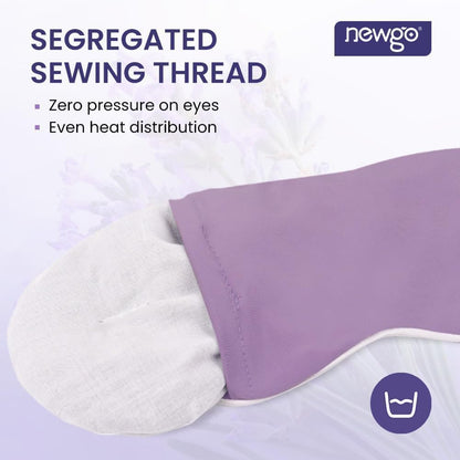 NEWGO Heated Eye Mask, Warm Compress for Dry Eye Relief, Blue