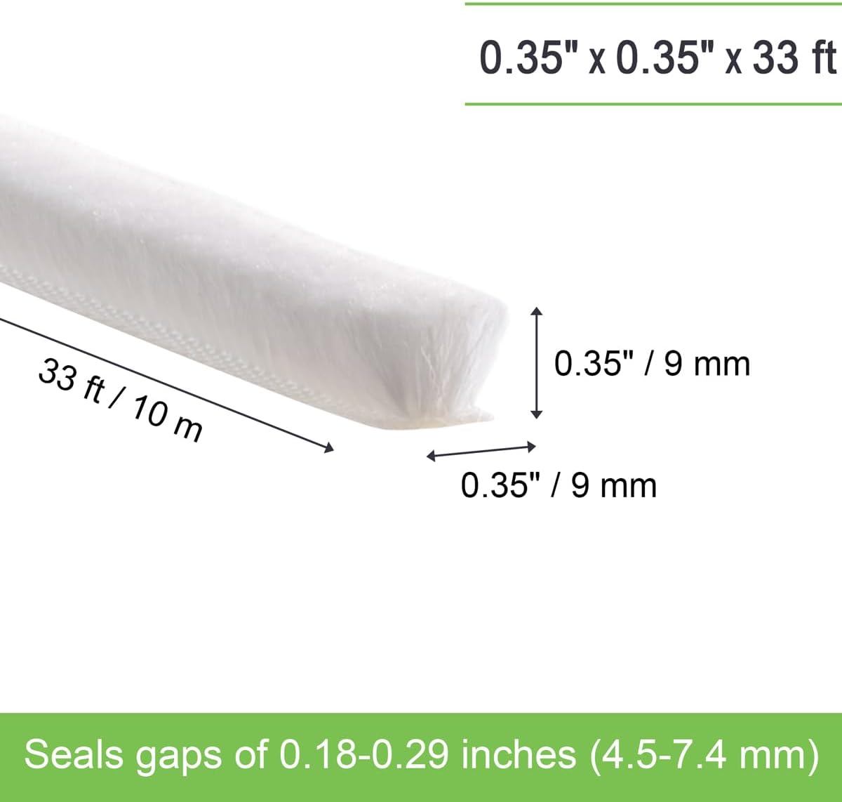 Self-Adhesive Weather Stripping Seal for Doors & Windows – Soundproof Insulation Gap Filler for Sliding, Exterior, Front, and Jamb Frames – 0.2" x 0.35" x 16.5 ft, Gray