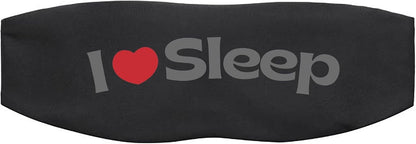 ALASKA BEAR Wraparound Style Organic Cotton Eye Mask with Padded Nose, Big Wide Headband and Large Coverage Ear Muff Sleeping Mask with Bottom Flap for Full Blackout, Dark Grey