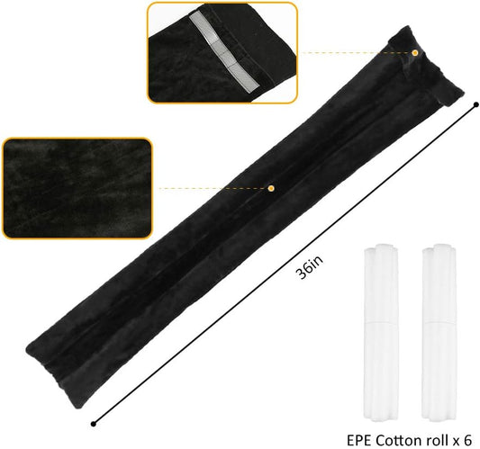 36 Inch Under Door Stopper, Door Noise Blocker | Double Sided Door Stopper, Machine-Washable