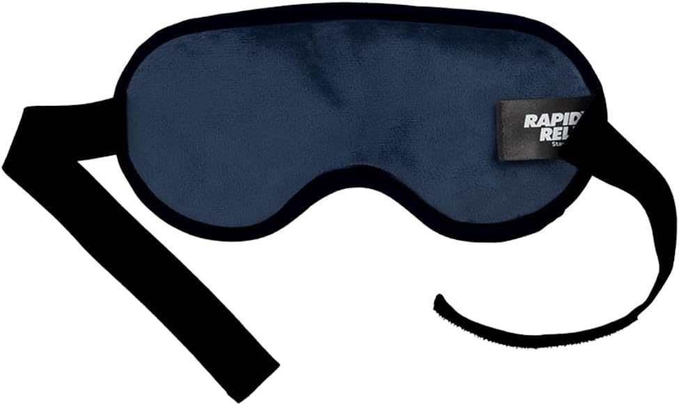 Rapid Relief Reusable Hot or Cold Gel Bead Eye Mask, Flexible Fit