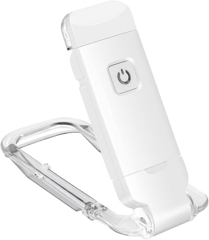 LUXSWAY USB Rechargeable Book Light for Reading,Small Book Reading Light in Bed,Clip On Bookmark Kids Light for Bed,Brightness Adjustable for Eye Care,2 4000K and 2 1550K LEDs for Bookworms
