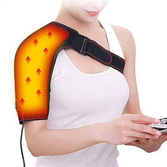 Woolala Electric Heated Shoulder Wrap Heating Pad Large Heating Area Warmer