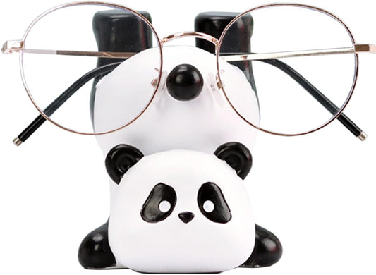 Cute Panda Glasses Display Stand for Nightstand, Funny Decorative Eyeglass Sunglass Holder, Home Office Desk Decoration (Handstand Panda)