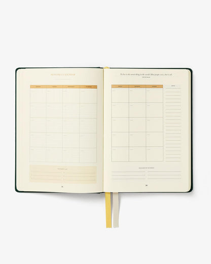 Intelligent Change - 3-Month Productivity Planner, Productivity Tools for Time-Management and Mindfulness, Daily To-Do List, A5 Undated Quarterly Planner, Beige (Beige)