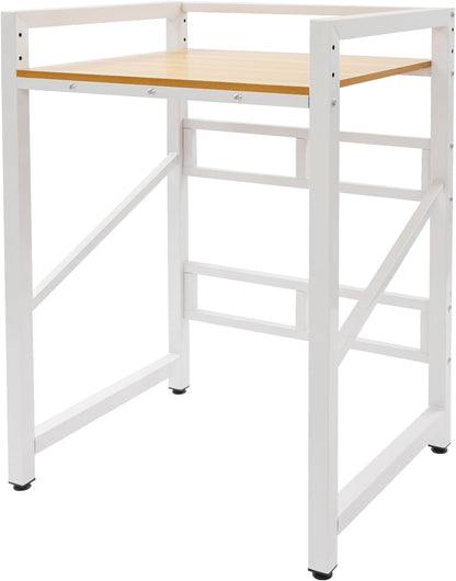 Washer Dryer Stacking Rack Stand, 25.6" Wide Over the Washer and Dryer Storage Shelf, Heavy Duty Washing Machine Shelf with Height Adjustable Shelves for Laundry Room, Bathroom, 661lbs Load Capacity