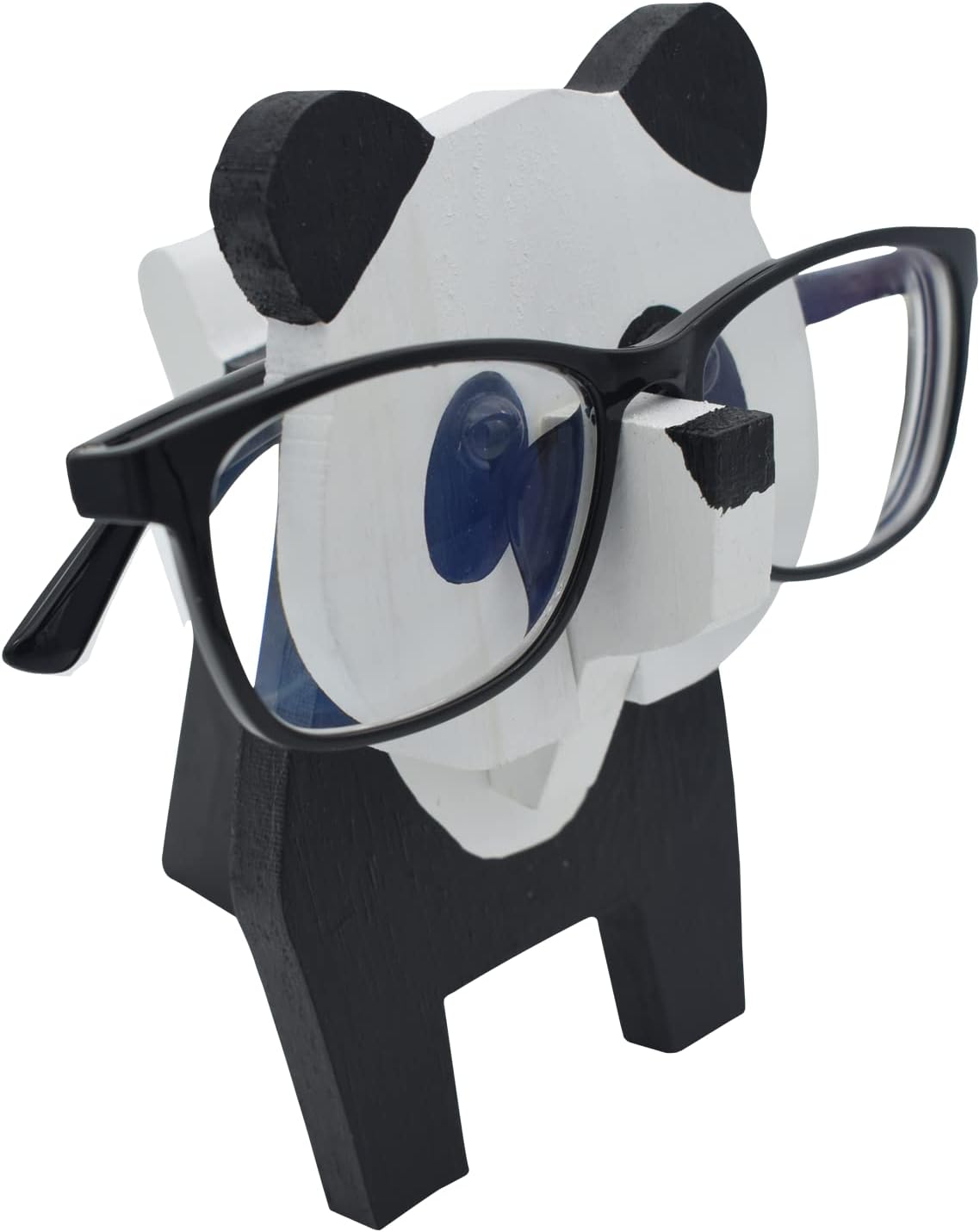 Creative Glasses Holder Stand, 3D Wooden Puzzle Animal Eyeglass Stand Home Office Desk Décor Gift (Cat)