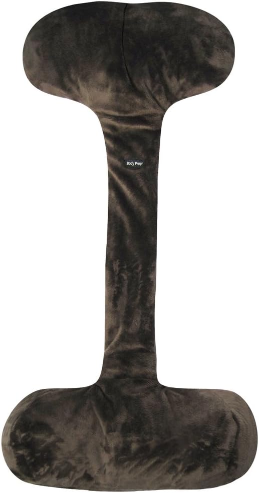 Adjustable Over-the-seat Pillow with Buckwheat Hull Filler by VisionX Products for Recliner, Sofa, Couch Neck Pillow (Classic (26"), Brown)
