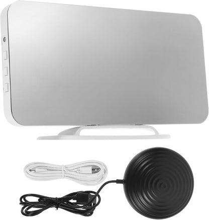 BESPORTBLE Vibrating Alarm Clock for Heavy Sleepers with Bed Shaker Large LED Display Dual Alarm Night Light Bedroom Office Clock