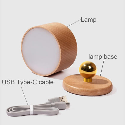 Wood Wall Sconce Cordless,Magnetic Wall Mounted(Sapele) | USB C Rechargeable, Dimming Night Light,for Bedside,Cabinet,Reading,Home Decor