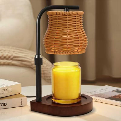 Candle Warmer Lamp with Timer & Dimmer- Electric Wax Melt Warmer with Adjustable Height for Scented Candles, Home Décor Fragrance and House Warming Birthday Gifts for Women Mom