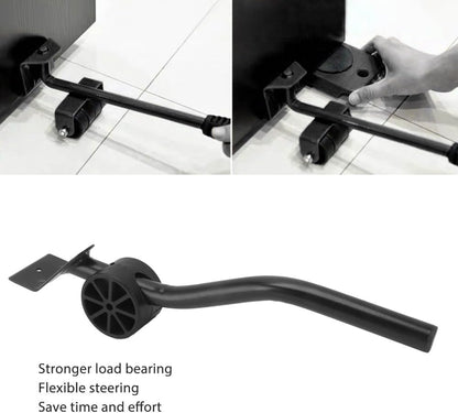 Black Iron Furniture Lifter Portable Practical Durable Moving Helper Convenient Heavy Duty Transport Tool Household Use