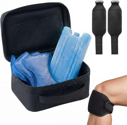 Reusable Ice Pack Wrap Kit for Knee, Long Lasting Cold Packs