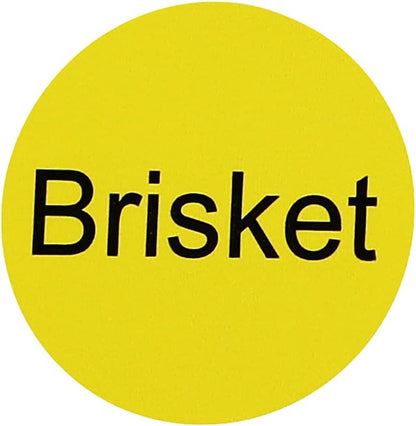 Yellow with Black Carnitas Circle Dot Adhesive Stickers, 1 Inch Round Labels, 500 Total Stickers