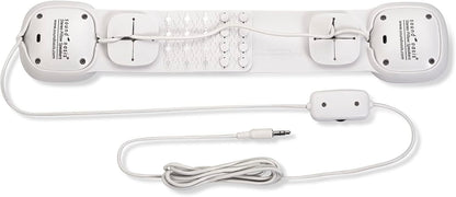 Sound Oasis Sleep Therapy Pillow Speakers with Holder – Ultra-Thin Under Pillow Stereo Speakers with Volume Control, 3.5mm Audio Jack for Sleep Sounds, Tinnitus Relief, Music & Relaxation