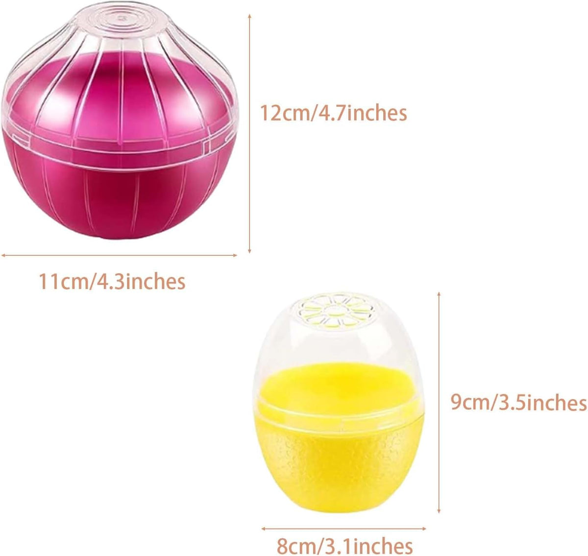 2PCS Tomato and Onion Storage Containers with Peeler, Freshness Keepers for Onion and Tomato, Ideal for Fridge Vegetable Crisper, Keeps Food Fresh Longer