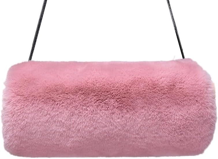 Faux Fur Hand Muffs for Women Winter Warm Arm Hand Warmer Gloves Arms Warmer Fluffy Warm Faux Fur Muffs with Strap