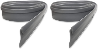 Gordon Glass® Angled Gray Vinyl for Framed Shower Door Drip Rail - 36" Long, Framed Shower Door Bottom Sweep, Made in USA.