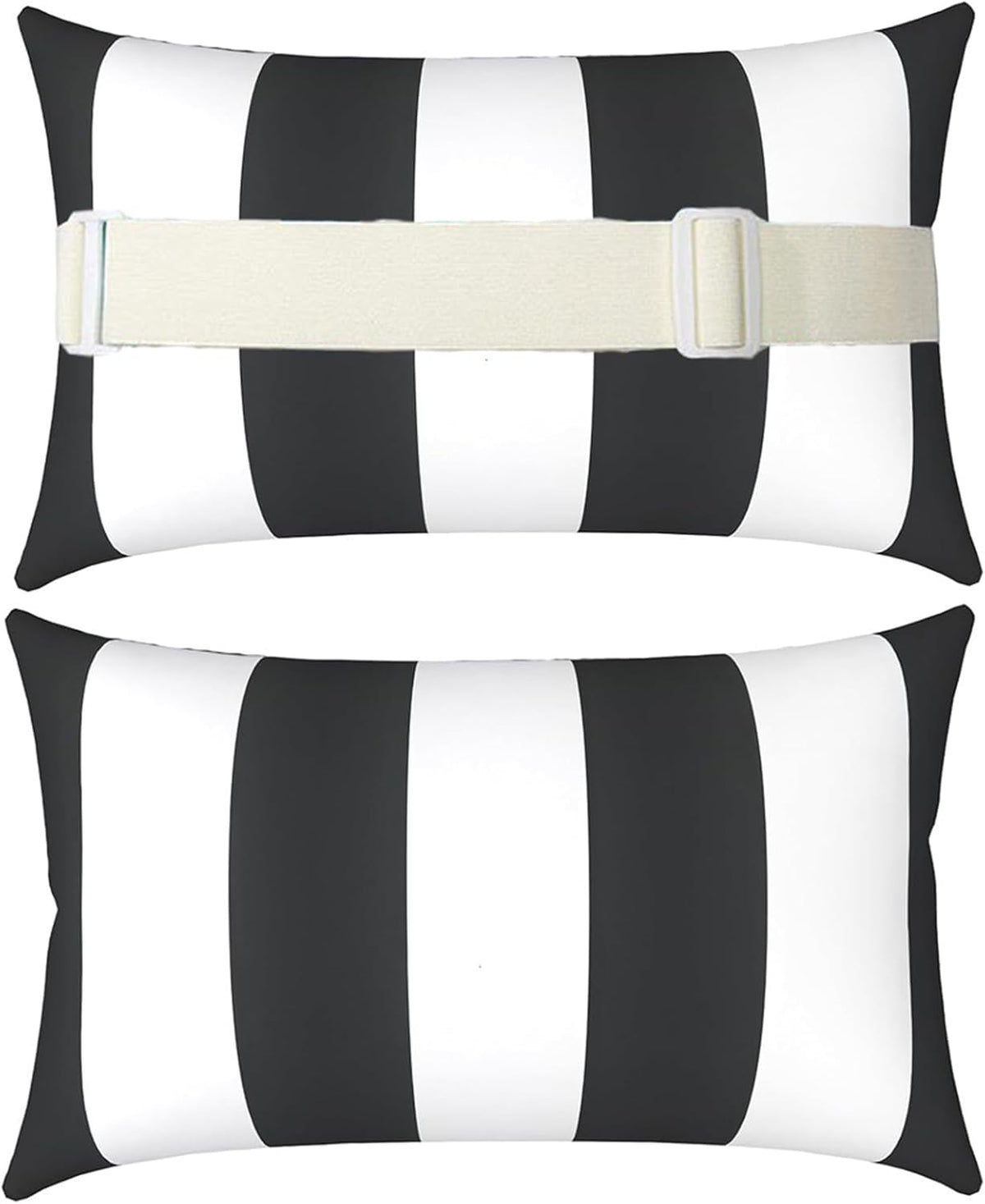Chaise Lounge Head Pillow Oudoor Patio Pillow with Elastic Strap