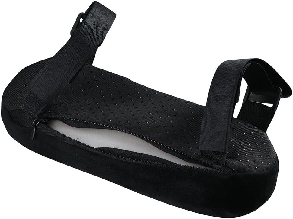 Black Single Office Chair Parts Arm Pad Memory Foam Armrest Cover Cushion Pad for Home Office Chair Comfortable Elbow Pillow